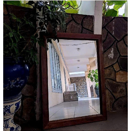 Walnut : Khung Gương Gỗ Sồi 70 x 90cm